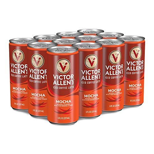 Victor Allen's Coffee Mocha Iced Coffee Latte, 8oz Cans