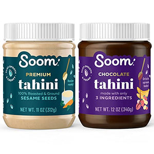 Soom Foods Sesame Tahini Paste Two Flavor Sampler