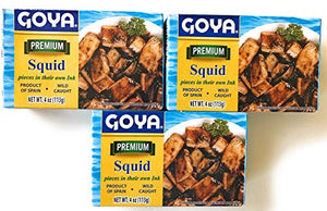 Goya Calamares Tinta Squid, 4 oz. (Pack of 3)