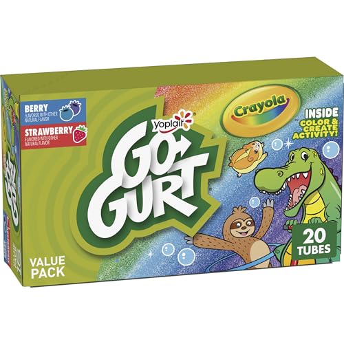 Go-GURT Berry and Strawberry Kids Yogurt, 16 Count