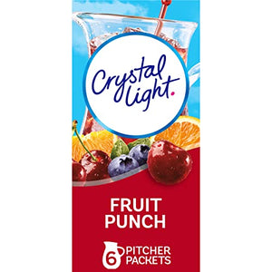 Crystal Light Sugar-Free Fruit Punch Drink Mix, 72 Packets