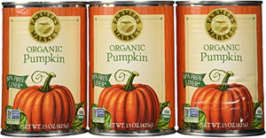 Farmers Market Pumpkin Puree 100% Organic, 15 oz (Pack of 3)