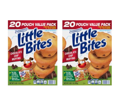 Entenmann's Little Bites Chocolate Chip Muffins, 40 Pouches