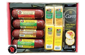 WISCONSIN'S BEST Cheese, Sausage & Cracker Gift Basket