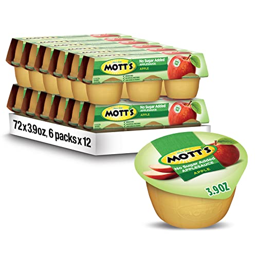 Mott's No Sugar Added Applesauce, 72 Count