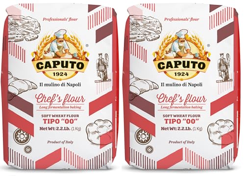 Antimo Caputo Chefs Flour - Italian Double Zero 00, 2.2 Lb (2 Pack)