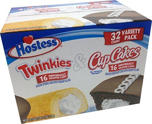 Hostess Twinkies & Cupcakes (16 Twinkies & 16 Cupcakes)