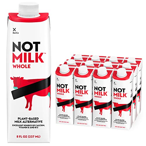 NotMilk Whole Plant-Based Milk, 8 FL Oz, 12 Pack