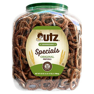 Utz Sourdough Specials Pretzels, Original, 63 oz. Barrel