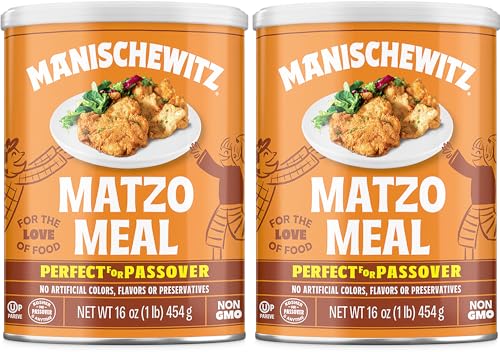 Manischewitz Matzo Meal, 16 oz Canister, 2 Pack