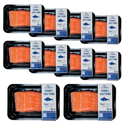 OCEANZEN: Atlantic Salmon - 10 Packs Fresh Frozen Fillets