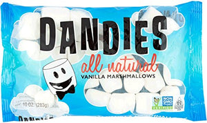 Dandies Vegan Marshmallows, Vanilla, 10 oz (2 Pack)