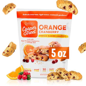 Cooper Street Italian Biscotti Cookies, Orange Cranberry, 5oz