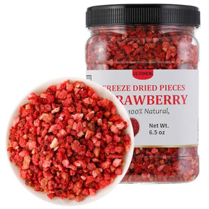 Premium Freeze Dried Strawberries Pieces 6.5 Oz