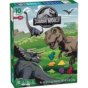 Jurassic World Fruit Flavored Snacks, 10 ct