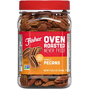 Fisher Oven Roasted Mammoth Pecans, 17 Ounces (Pack of 1)