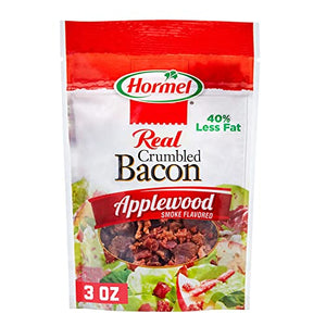 HORMEL Bacon Toppings Applewood Crumbled Bacon, 3 Oz (Pack of 8)