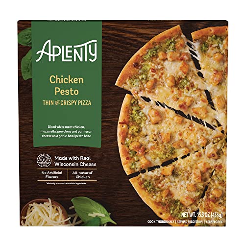 Amazon Aplenty Chicken Pesto Thin Pizza, 15.3 Oz