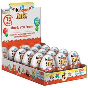 Kinder Joy Birthday Eggs, 15 Count Pack