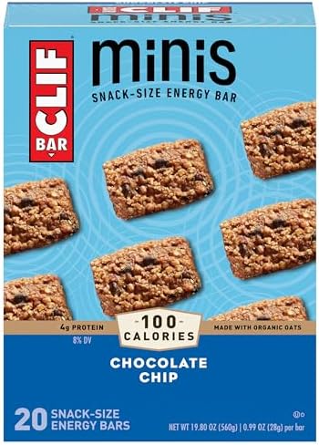 Clif Bar Minis - Chocolate Chip - 0.99 oz (20 Pack)