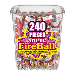 Wonka Atomic Fireball Jawbreakers, Cinnamon Flavor, (240 Count)