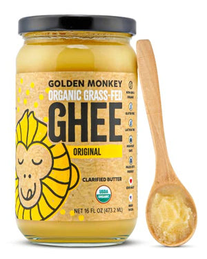 Organic Ghee Butter Grass Fed Clarified – 16 Oz