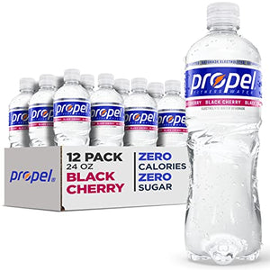 Propel Black Cherry Zero Calorie Water, 24 Fl Oz (Pack of 12)