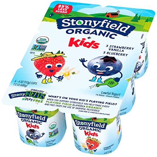 Stonyfield Organic Kids Yogurt Cups Variety Pack, 6 Ct