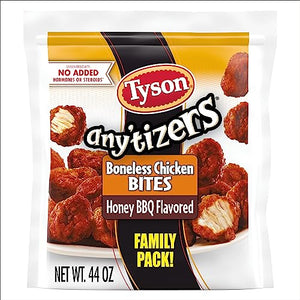 Tyson Any'tizers Honey BBQ Boneless Chicken Bites, 44 Ounce