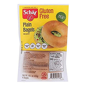 Schar Plain Bagels, Gluten Free, 14.1 Count, Pack of 4