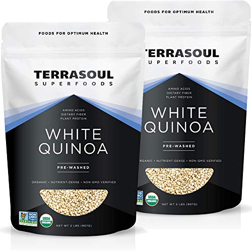 Terrasoul Superfoods Organic White Quinoa, 4 Lbs