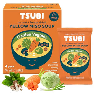 Tsubi Soup, Japanese Miso Soup Packets, Vegan, 4 Pack