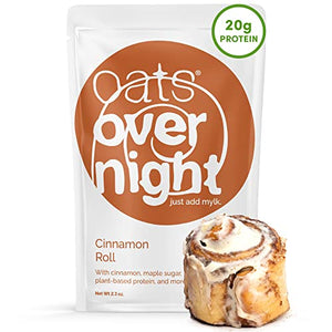 Oats Overnight Cinnamon Roll, Vegan, 8 Pack