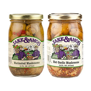 Jake & Amos Pickled Mushroom Variety Pack, 16 oz