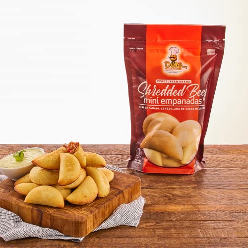 DELE FOODS Shredded Beef Mini Empanadas, Frozen Appetizers