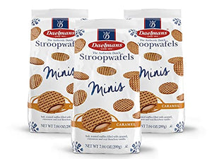 DAELMANS Stroopwafels, Caramel, 7.04oz (3 Pack)