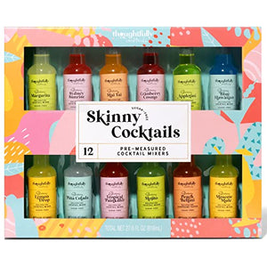 Thoughtfully Skinny Cocktail Mixer Set, 12 Pack