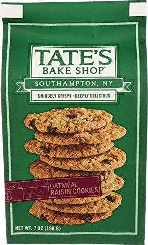 TATES Oatmeal Raisin Cookies, 7 oz