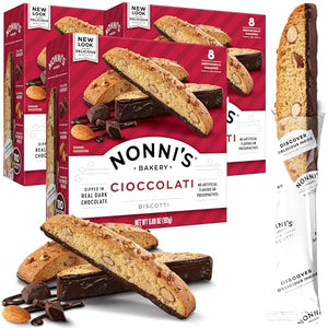 Nonni's Cioccolati Almond Biscotti, 6.88 oz (3 Boxes)