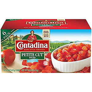 Contadina Petite Cut Diced Roma Tomatoes, 14.5 Oz (Pack of 6)