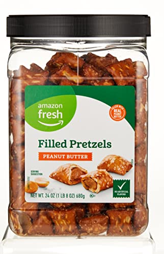 Amazon Fresh Peanut Butter Filled Pretzels, 24 Oz