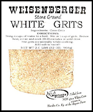 Weisenberger Stone Ground White Grits, 2 lb