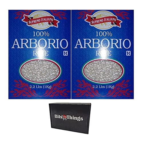 100% Arborio Rice Supremo Italiano, 2.2 lb (Pack of 2)