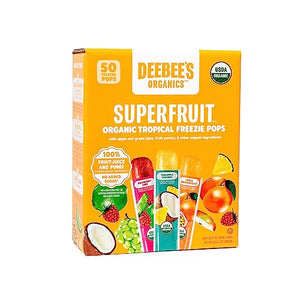 DeeBee's Organics Tropical Freezie Pops, 50 Pack