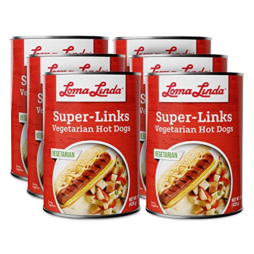 Loma Linda Plant-Based Super Links, 15 oz (6 Pack)