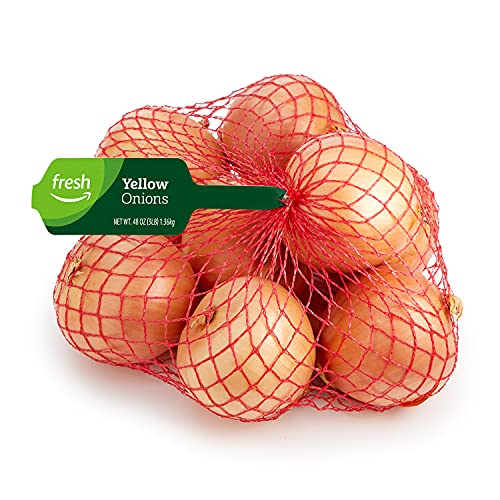 Amazon Fresh Yellow Onions, 3 Lb