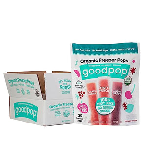 GoodPop Organic Freezer Pops, 20ct