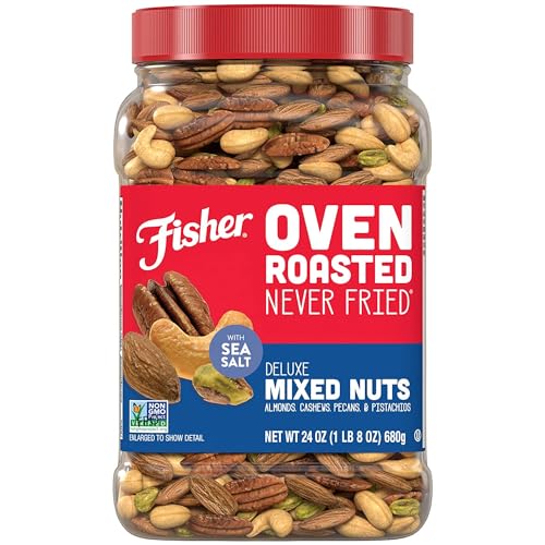 Fisher Oven Roasted Deluxe Mixed Nuts, 24 Ounces