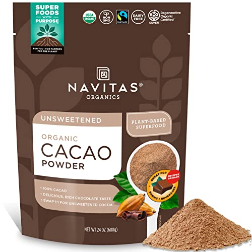 Navitas Organics Organic Cacao Powder, 24 Ounce