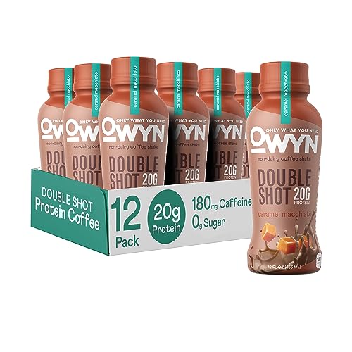 OWYN Dairy Free Keto Protein Coffee Shake, Caramel Macchiato, 12 Pack